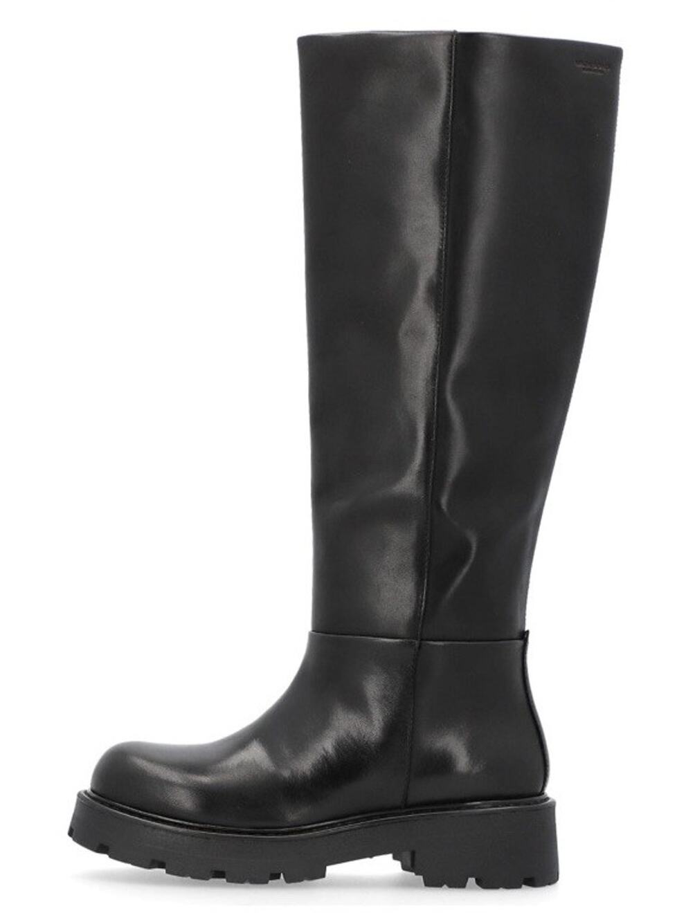 Vagabond Cosmo 2.0 Black Leather Knee High Riding Boots Women US 8 Chunky